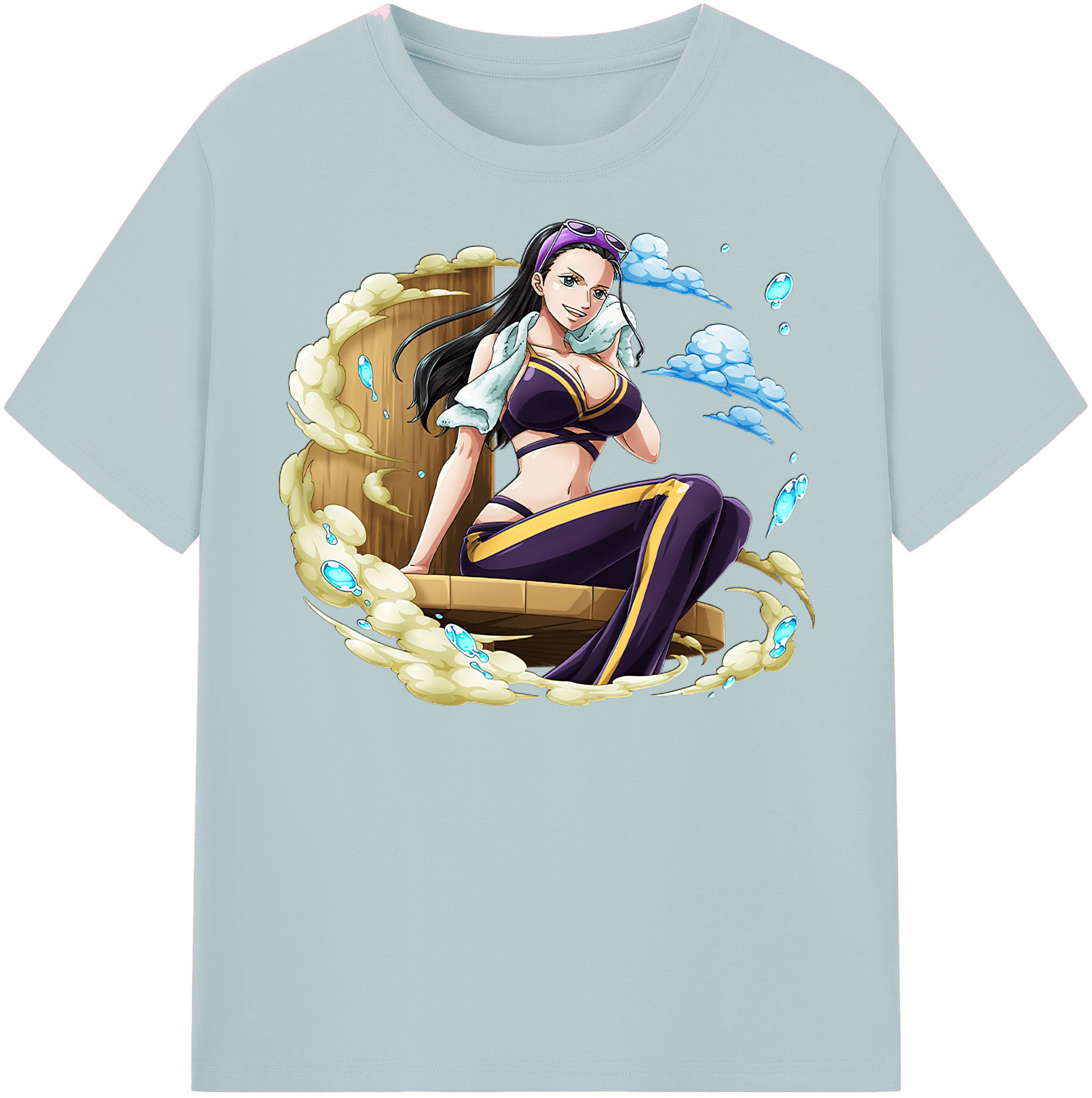 ワンピース ニコ・ロビン ONE PIECE Nico Robin 綿100％半袖Tシャツ（フロントプリント）